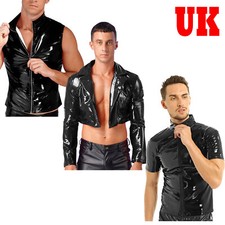 UK Men PVC Leather Underwear