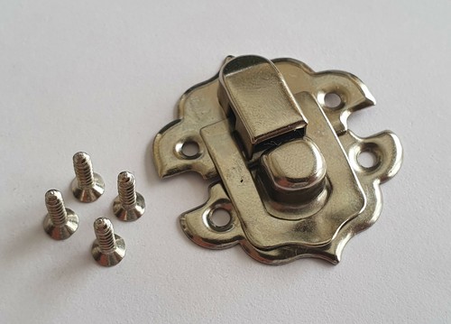 Silver locker hasp lock - lock, latch