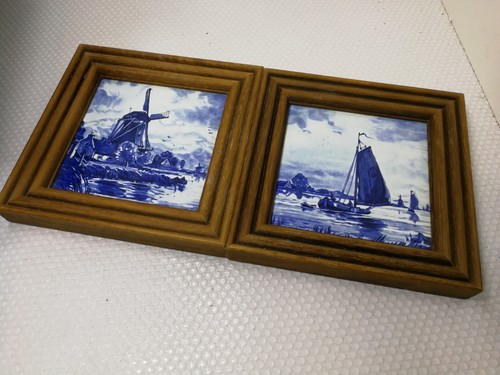 Pair vintage dutch delft - vintage,