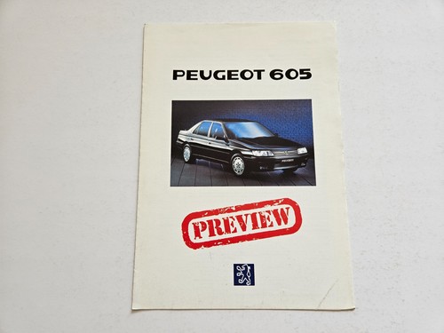 Peugeot 605 launch - peugeot, sales