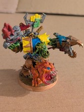 Games Workshop Warhammer 40k Orks: Warboss with Attack Squig - fully painted