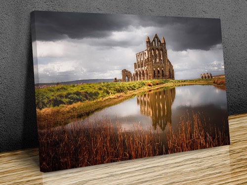 Ruins whitby abbey - ruins,