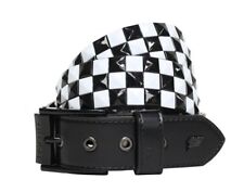 Triple Studded Leather Belt