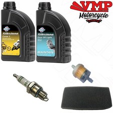 Yamaha PW80 PY80 Service Kit Engine + Gear Oil Spark Plug Fuel Air Foam Filter