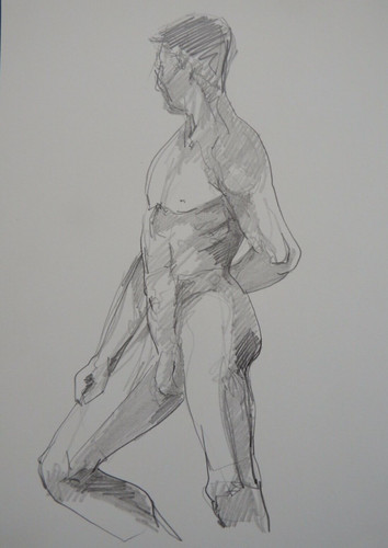 Pencil nude male - , life