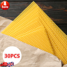 30 Sheets of Beeswax foundation-Perfect for Candle rolling - Naturally Fragrant