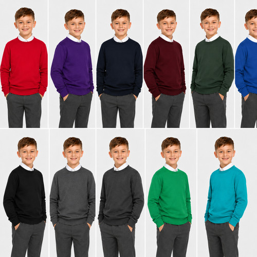 Kids school jumper crew - jumper, neck