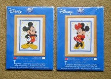DISNEY MICKEY & MINNIE MOUSE CROSS STITCH KIT by VERVACO PICK & MIX