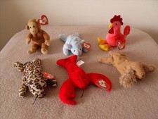 Bundle Of Six Vintage 1990's McDonald's TY Teenie Beanie Babies
