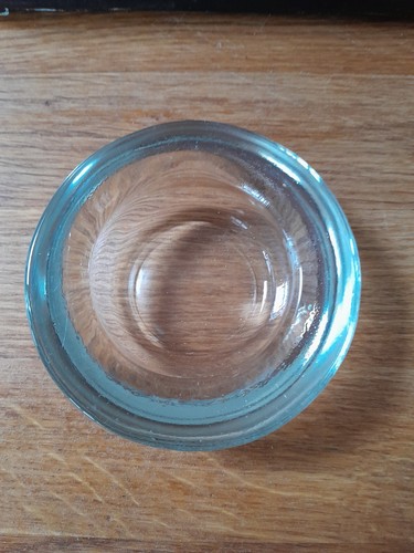 Clear heavy glass round - heavy,