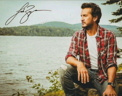 Luke bryan 8x10 autographed - luke,