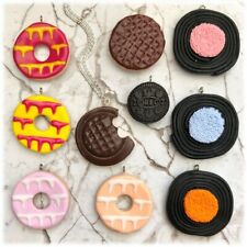 Novelty Fimo Pendant Jaffa cakes/Party Ring/Oreos/Choc Digestives/Liq Wheels