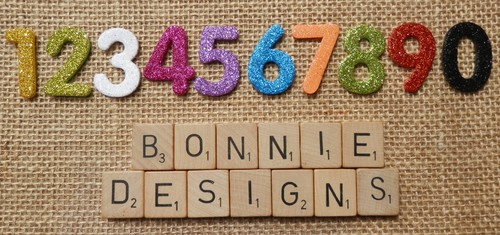 Glitter foam numbers die - glitter,