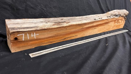 Elm mantle piece - natural, edge