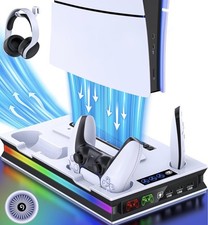 HEYLICOOL PS5/Slim/Pro Cooling Stand for PlayStation 5 Disc/Digital 