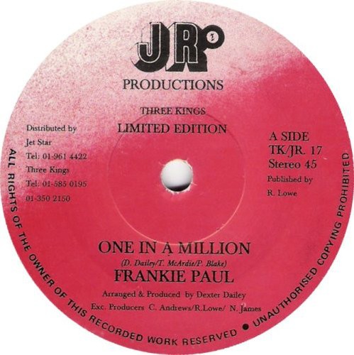 Frankie paul one in - paul,