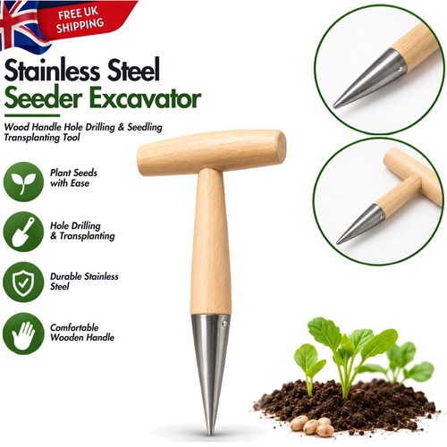 Stainless steel dibbler - steel, bulb