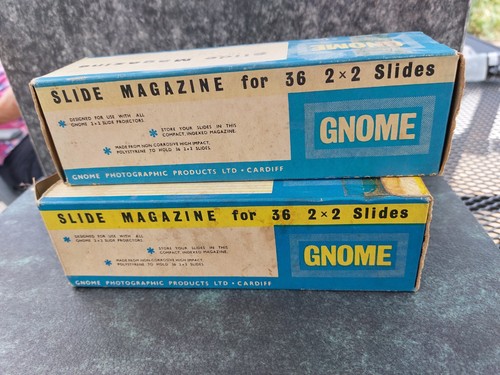 Gnome photographic slide - gnome,