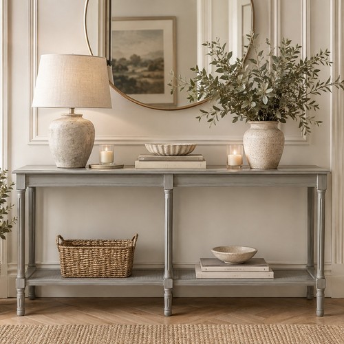 Grey coastal console - grey, table