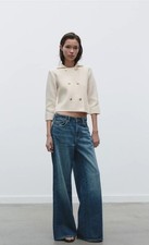 BNWT-Zara Women's Ecru Double