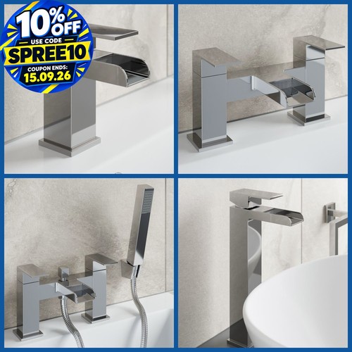 Waterfall bathroom taps - taps, chrome