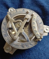 Antique Brass Pocket Sextant