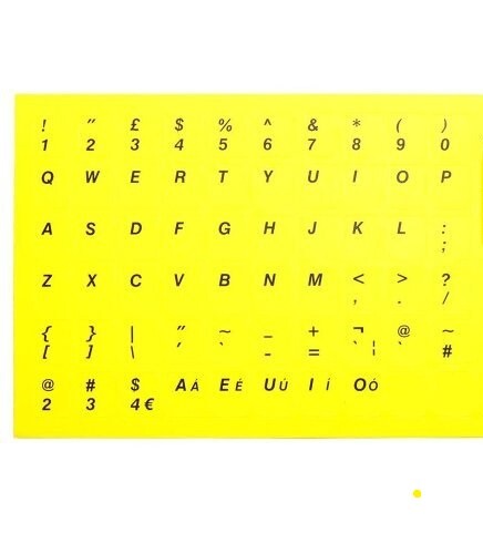 English yellow stickers - uk,