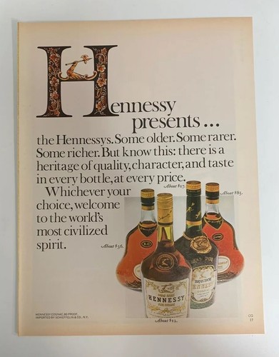 1976 hennessy cognac - hennessy, ad