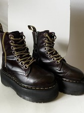 DM’s Jadon Max Platform Boots, With Quad Max Soles And Oversized Eyelets UK 3