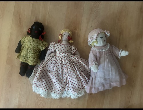 Vintage handmade rag dolls - vintage,