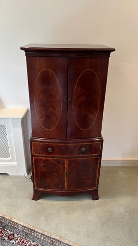 Vintage wood music cabinet - wood,