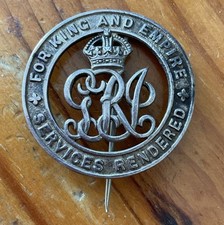World War 1 Silver Wound Badge B248725 – A. Bodman Royal Engineers