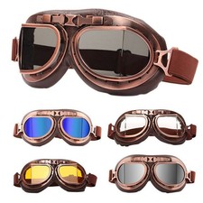Pilot Retro Motorbike Motorcycle Goggles Flying Scooter Aviator Helmet Glasses*