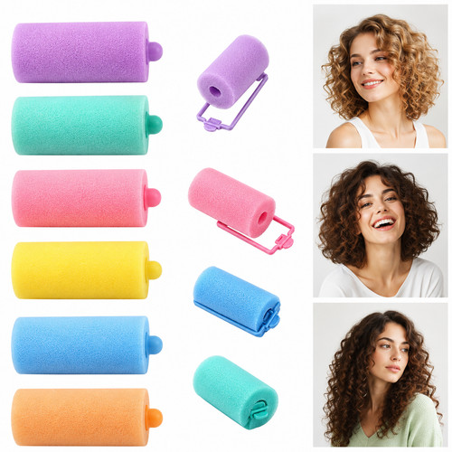 Foam hair rollers soft sponge - rollers,