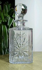 Edinburgh crystal Star of Edinburgh decanter heavy older superb signed 1st