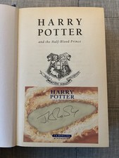 Harry Potter and the Half-Blood Prince. signed by JK Rowling, Bloomsbury 2005