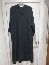 NEW Womens Abaya Jilbab Kaftan Muslim Long Dress Dubai Robe Maxi Dress 2XL