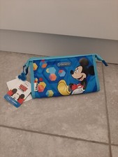 Disney Mickey Mouse - Samsonite Toilet Wash Bag Pencil Case Pre School Brand New