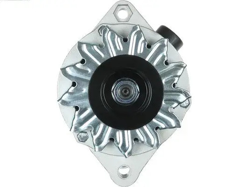 Alternator with belt pulley