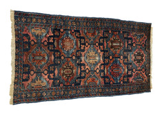 Antique Hamadan Rug, Circa 1910, Wool on Cotton Foundation, 33 in x 57 in