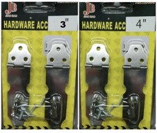 Safety hasp staple - 2, silver