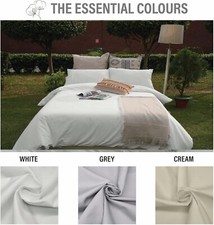 Luxurious Organic Cotton Duvet Cover Set 200 Thread Count Hotel Quality