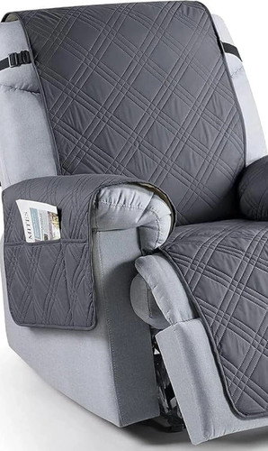 Recliner cover non slip - cover, gray