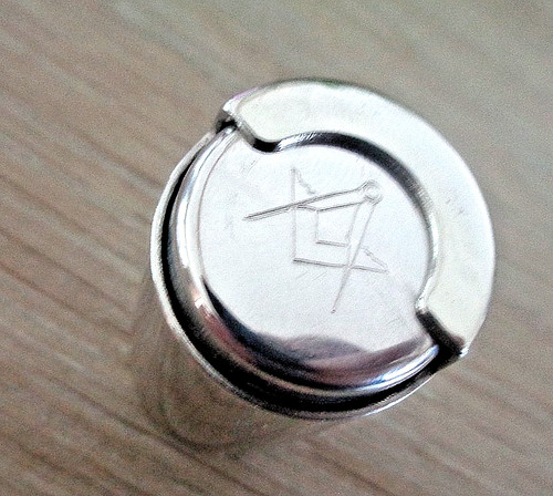 Silver masonic sovereign - silver,