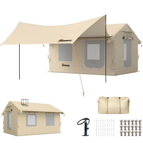 Inflatable glamping tent - inflatable,