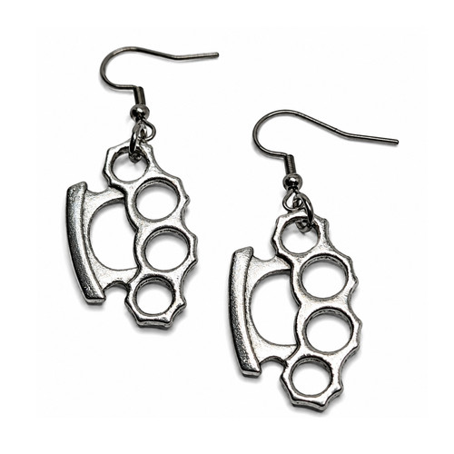 Knuckle duster earrings - knuckle,