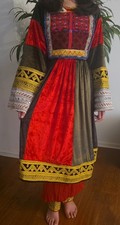 afghan kuchi dress, Afghan Dress, Traditional ethnic handmade chapan