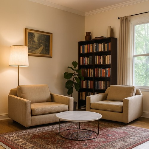 Vintage armchairs wood beige - vintage,