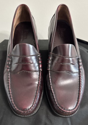 Bass men burgundy penny - bass,