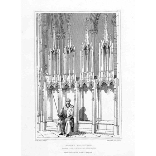 Durham cathedral sedille - sedille, south